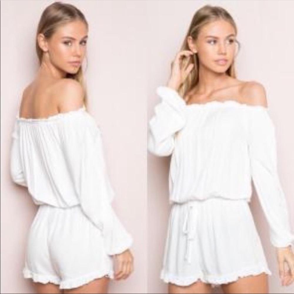 John Galt off the shoulder romper